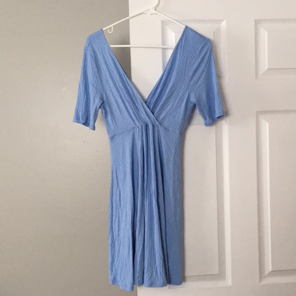 Large pale blue dress